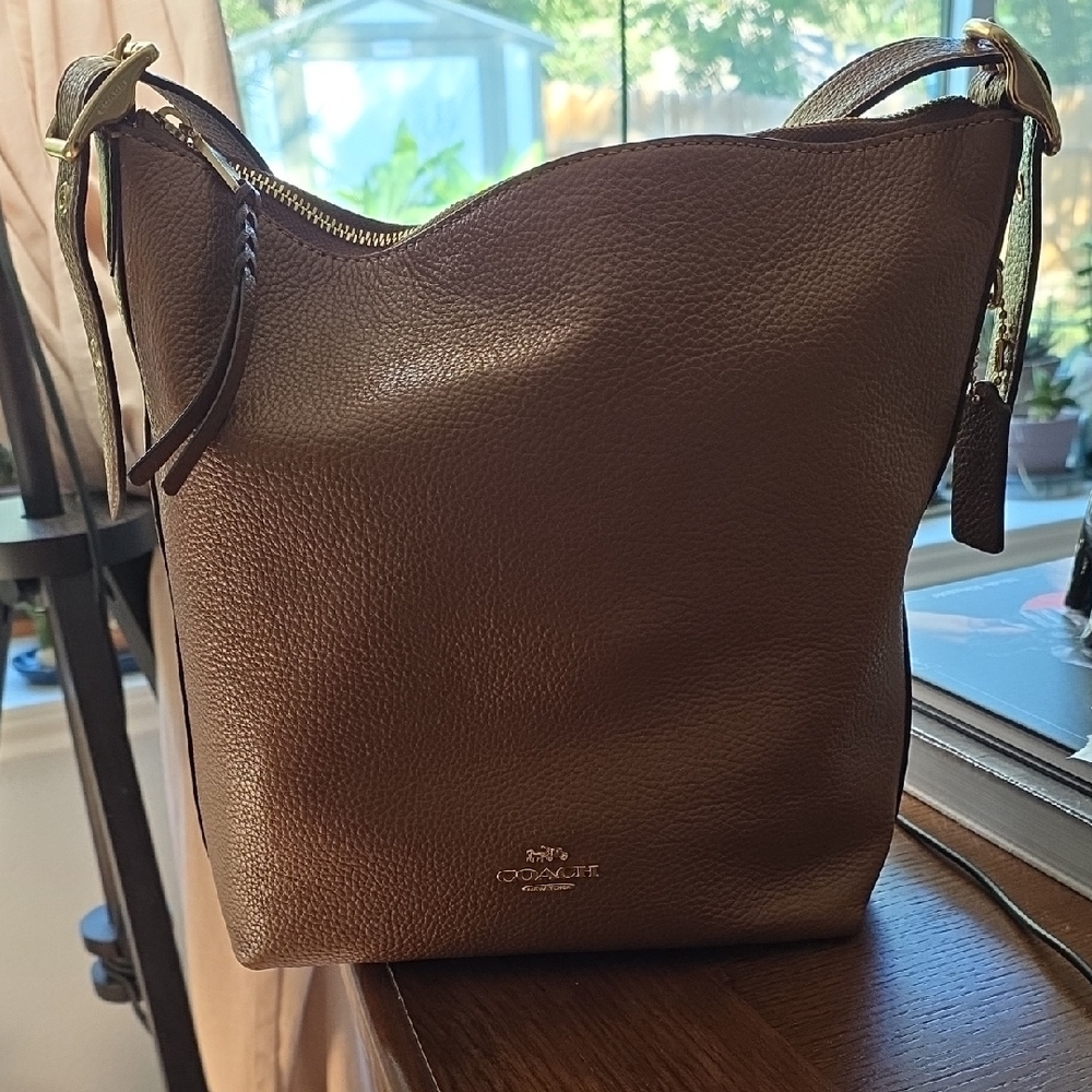 Coach Tan Leather Hobo Bag